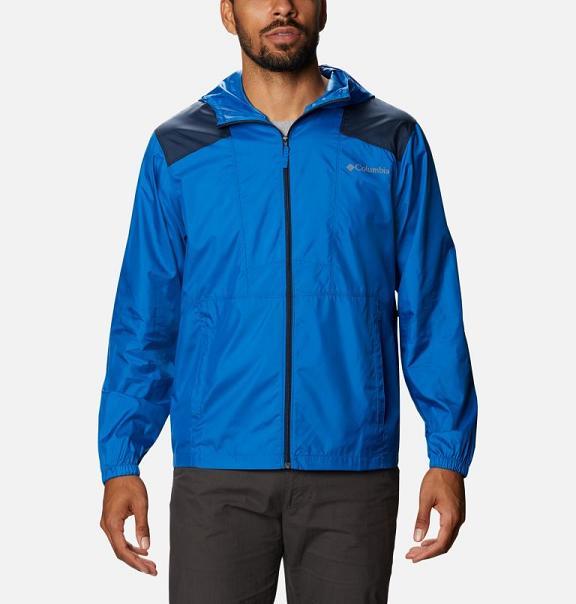 Columbia Flashback Windbreaker Navy For Men's NZ8326 New Zealand